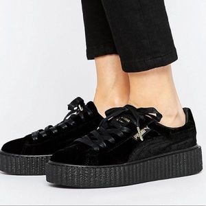 Puma Creeper Velvet Rhianna Fenty Black